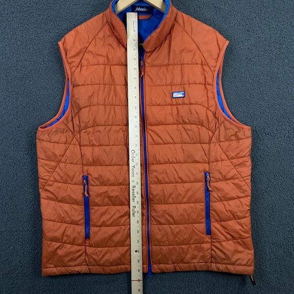 Johnnie O Hudson Quilted Vest Mens Large Puffer Full Zip Nylon golf Harvest - Picture 11 of 12
